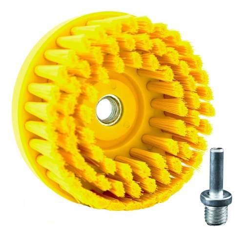 ESCOVA DRILL DE CERDAS MÉDIA AMARELA DETAILER