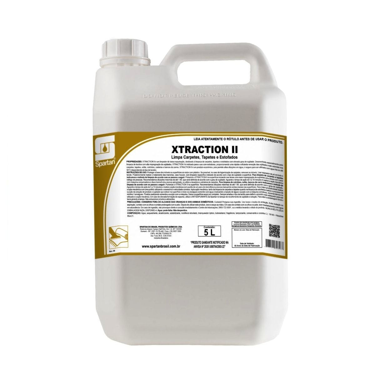XTRACTION II - LIMPA CARPETES E ESTOFADOS 5L SPARTAN