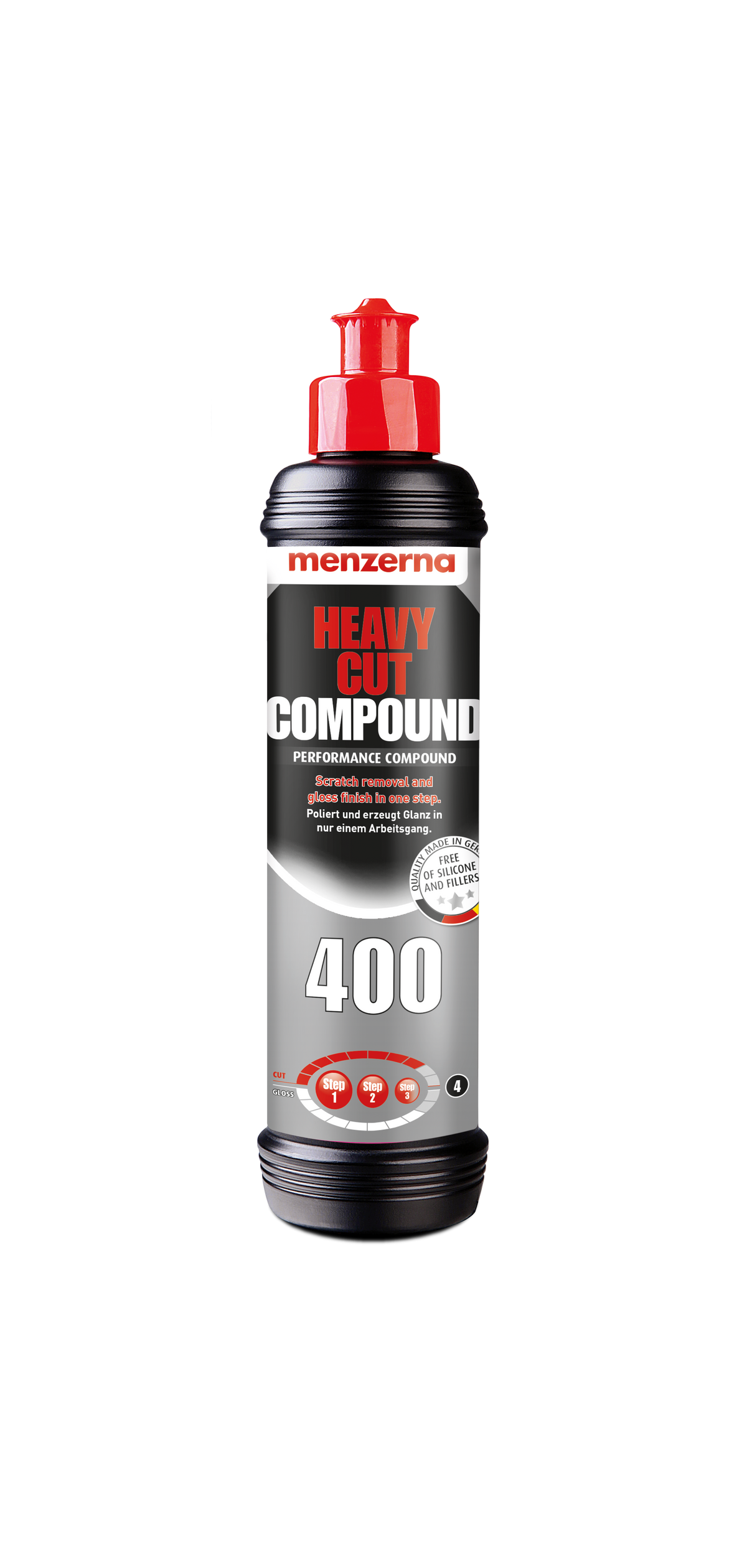 HEAVY CUT COMPOUND 400 COMPOSTO DE CORTE 250ML MENZERNA