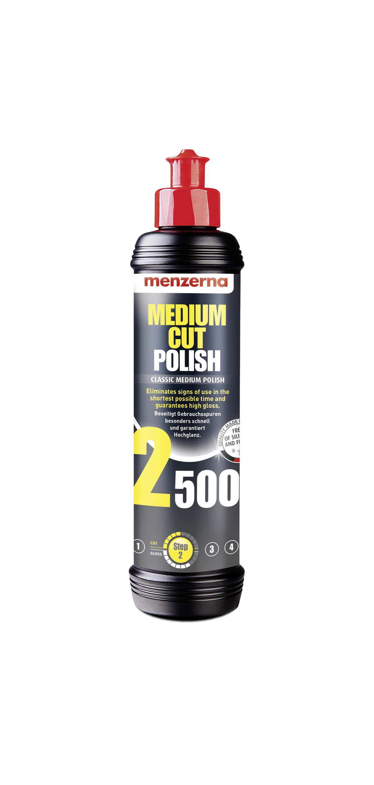MEDIUM CUT POLISH 2500 COMPOSTO DE REFINO 250ML MENZERNA