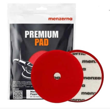 BOINA DE ESPUMA HEAVY CUT FOAM PAD VERMELHA 5" MENZERNA