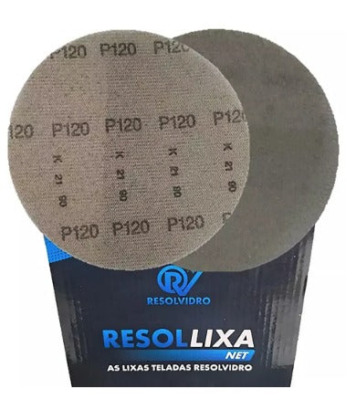 DISCO DE LIXA PARA VIDRO SOFT 6" - 120 RESOLVIDRO