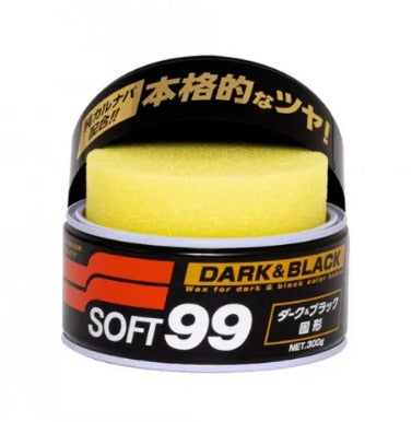 CERA DE CARNAÚBA DARK & BLACK PARA CARROS DE CORES ESCURAS 300G SOFT99