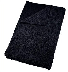 FLANELA DE MICROFIBRA CORTE A LASER 330GSM AZUL/PRETA 37X57 DETAILER