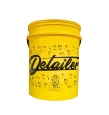 BALDE AMARELO C/ LOGO PRETO 19L