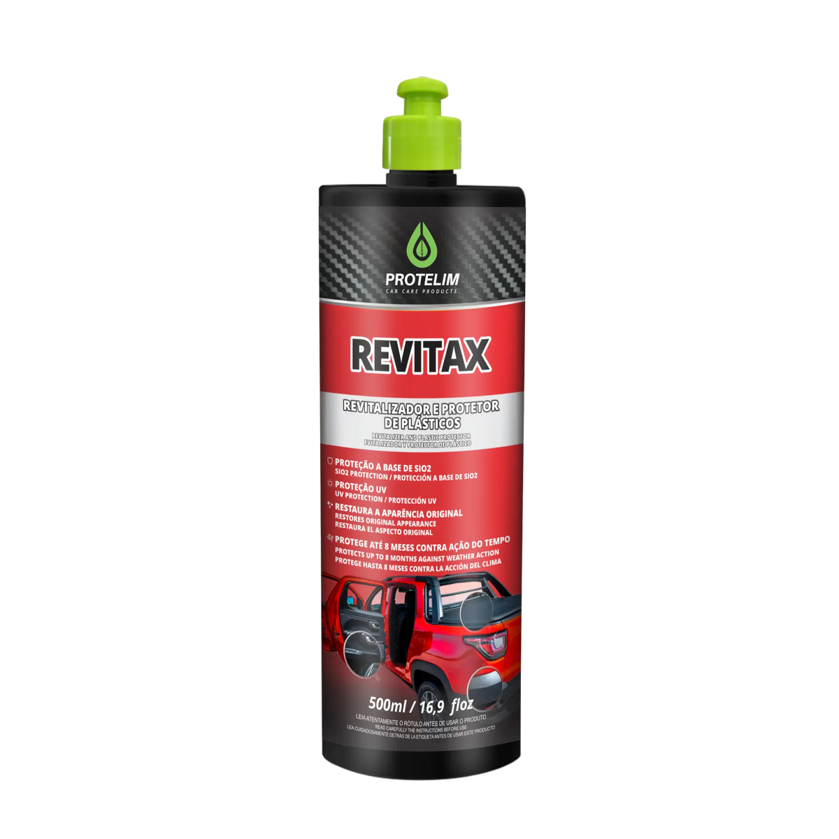 REVITAX REVITALIZADOR E PROTETOR DE PLASTICO 500ML PROTELIM
